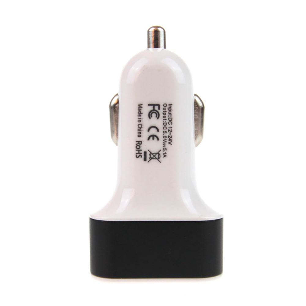 Amio - Φορτιστής Αυτοκινήτου USB Triple τάση λειτουργίας 12-24V απόδοσης 5.1A για Επιβατικά Αυτοκίνητα και Φορτηγά - 1 τεμ. (01027/AM)