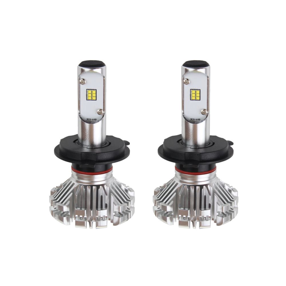 Amio - Λαμπτήρες SX SERIES τύπου H4 τάση λειτουργίας 6/12V απόδοσης 40W 6000K 3200lm με ενσωματωμένη ψύκτρα για Επιβατικά Αυτοκίνητα και Μοτοσυκλέτες - 2 τεμ. (01062/AM)