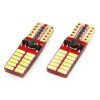 Amio - Λάμπες LED T10 W5W Καρφωτές 12/24V 2.2W 5600K με 24 SMD 4014 CANBUS για Φώτα Θέσης Πινακίδας & Εσωτερικού Φωτισμού με Ισχυρό Λευκό Φως και Χωρίς Σφάλματα - 1 Σετ (01287/AM)