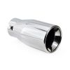 Amio - Άκρο Εξάτμισης MT-018 Στρογγυλό Inox για Απολήξεις 50-65mm από Ανοξείδωτο Χάλυβα για Βελτίωση Εμφάνισης και Ήχου Αυτοκινήτου - 1 τεμ. (01318/AM)