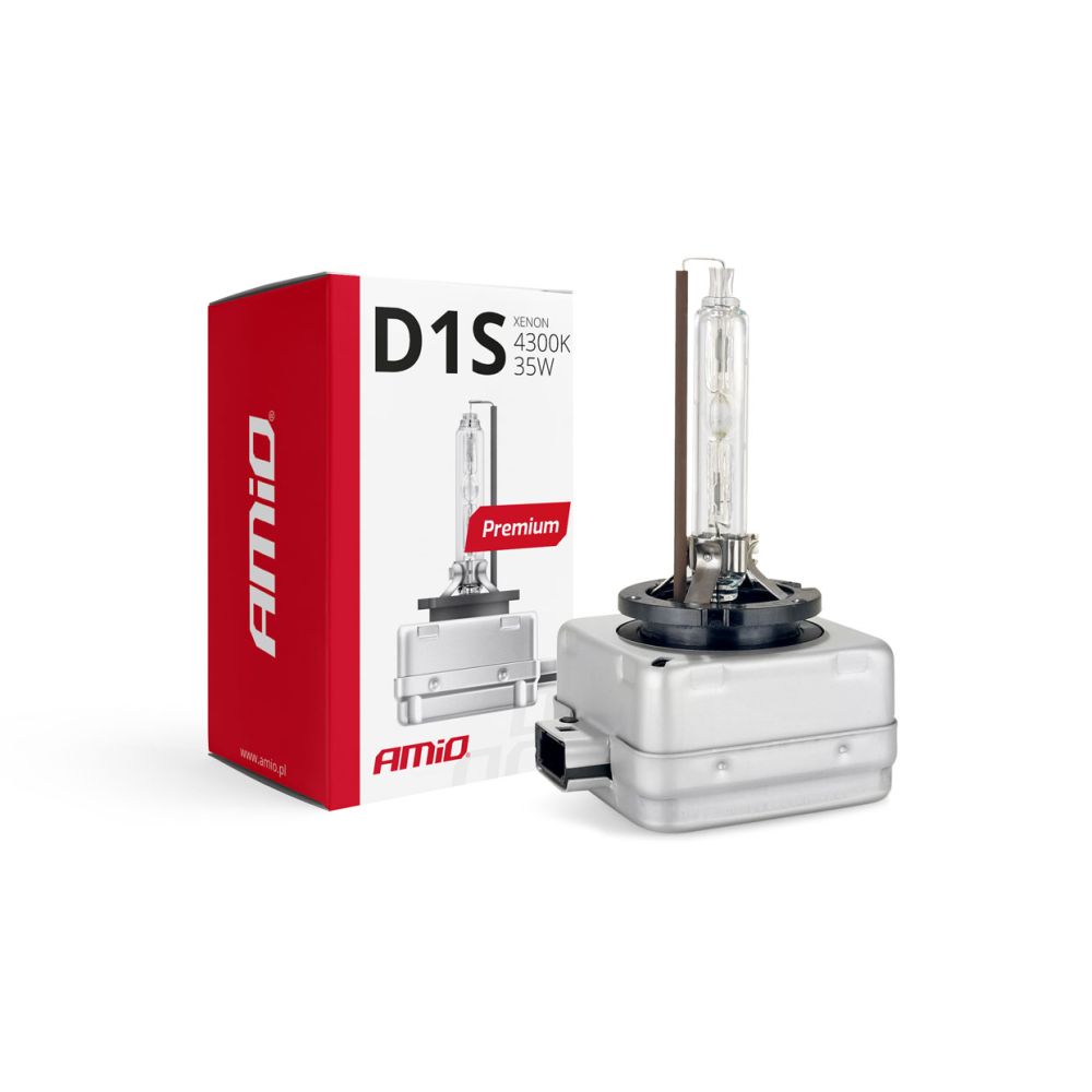 Amio – Λάμπα Xenon D1S 12V 35W PK32d-2 4300K Premium για Αυτοκίνητο Ανταλλακτική – 1 Τεμ. (01408/AM)