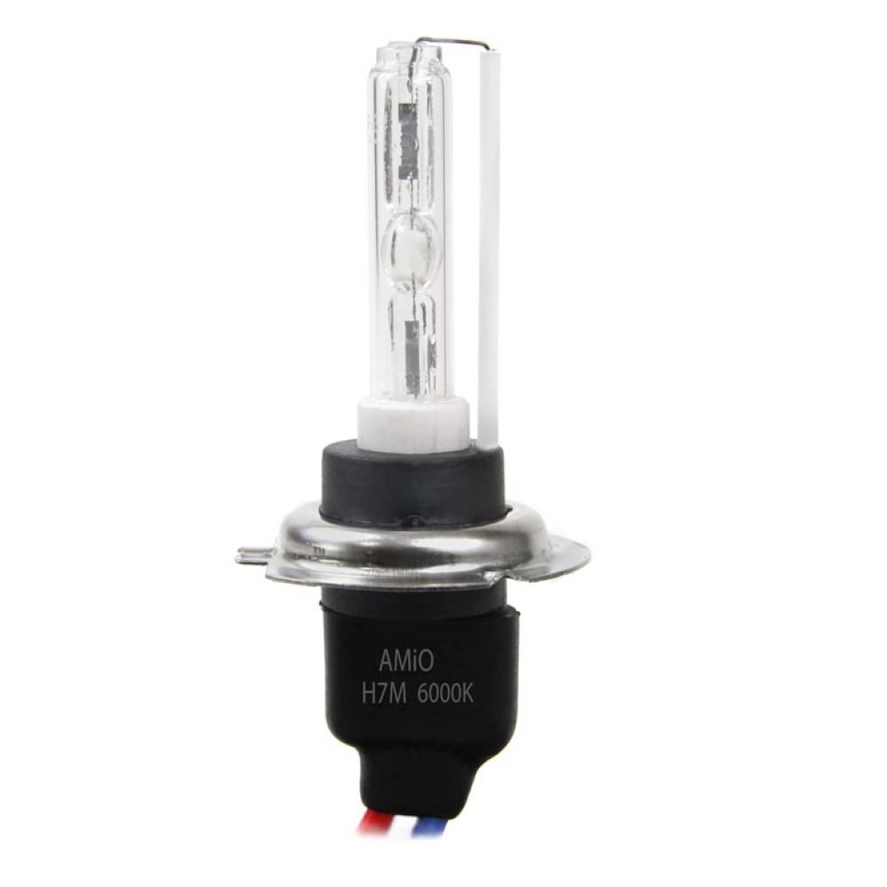 Amio - Ανταλλακτική Λάμπα Xenon HID Metal Class A τύπου H7 βάση Μεταλλική τάση λειτουργίας 12V απόδοσης 35W 6000K για Επιβατικά Αυτοκίνητα - 1 τεμ. (01427/AM)