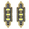 Amio – LED Λαμπάκια Πλαφονιέρας C5W 39mm 12V 0.5W 5600K 3xSMD 5730 για Αυτοκίνητο – 2 Τεμ. (01450/AM)