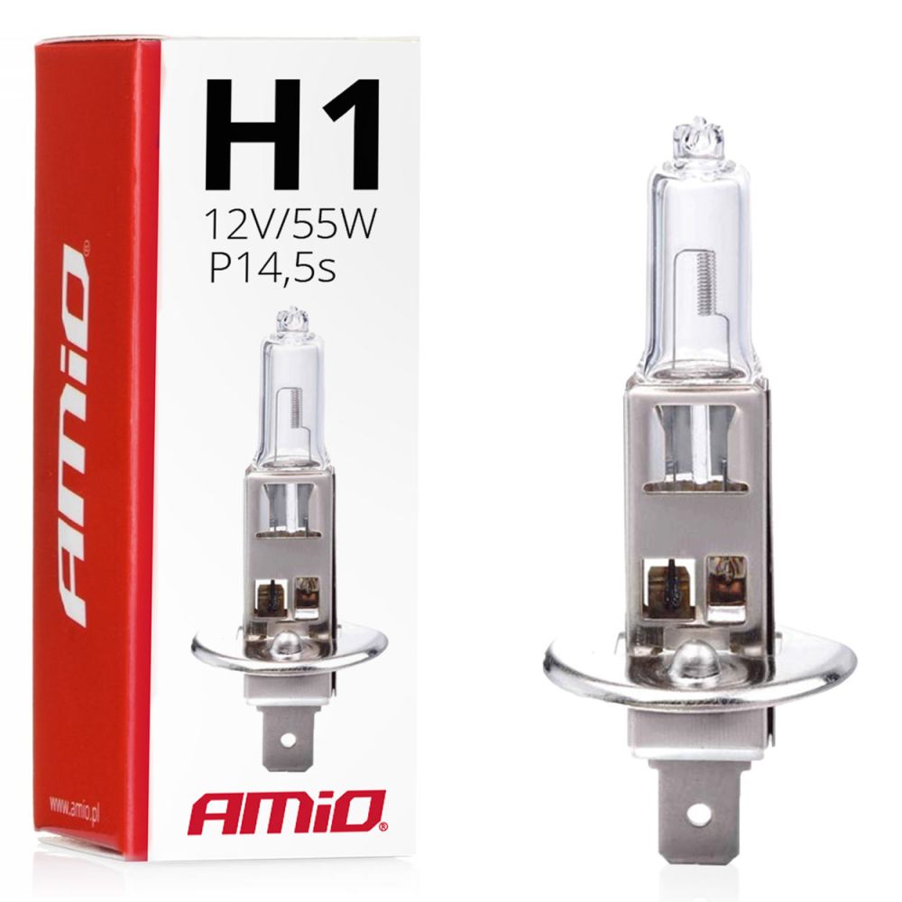 Amio – H1 P14.5s 12V 55W LumiTec Λαμπτήρας Αλογόνου για Προβολείς Αυτοκινήτου – 1 Τεμ. (01484/AM)