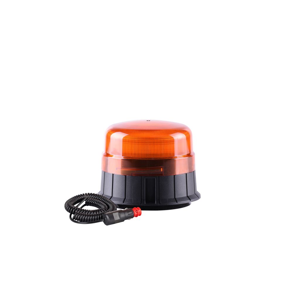Amio – Φάρος Προειδοποίησης W01M LED 12/24V Amber 39xSMD Μαγνητικός/Βιδωτός με Φις Αναπτήρα 142x116mm για Αυτοκίνητο & Φορτηγό – 1 Τεμ. (01500/AM)