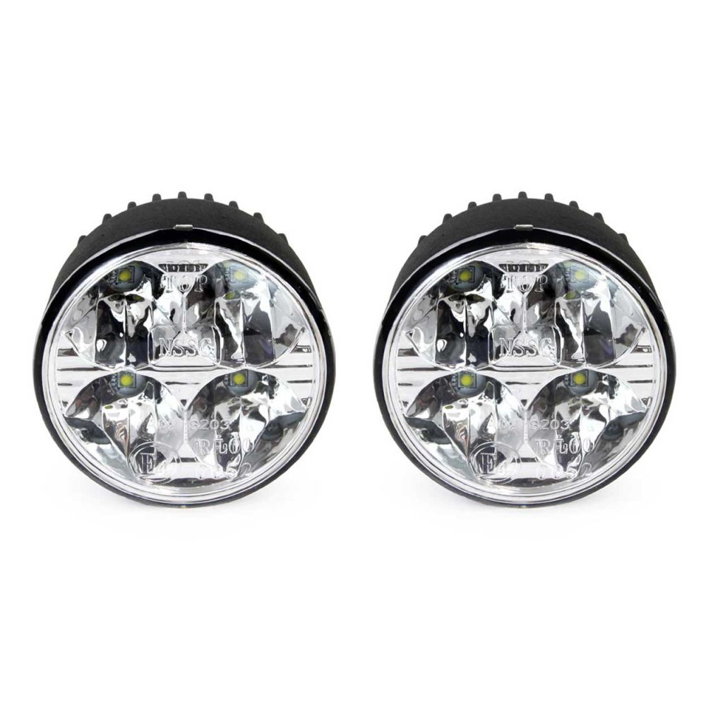 Amio – Στρογγυλά Φώτα Ημέρας DRL LED 12/24V 800Lm για Αυξημένη Ορατότητα & Ασφάλεια σε Αυτοκίνητο & Φορτηγό – Σετ 2 Τεμ. (01524/AM)
