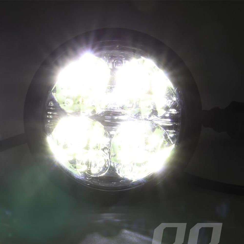 Amio – Στρογγυλά Φώτα Ημέρας DRL LED 12/24V 800Lm για Αυξημένη Ορατότητα & Ασφάλεια σε Αυτοκίνητο & Φορτηγό – Σετ 2 Τεμ. (01524/AM)