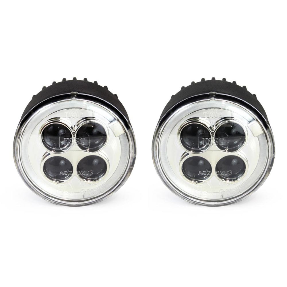 Amio – Στρογγυλά Φώτα Ημέρας DRL LED 12V 800Lm για Αυξημένη Ορατότητα & Ασφάλεια σε Αυτοκίνητο – Σετ 2 Τεμ. (01525/AM)