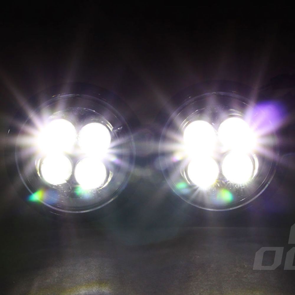 Amio – Στρογγυλά Φώτα Ημέρας DRL LED 12V 800Lm για Αυξημένη Ορατότητα & Ασφάλεια σε Αυτοκίνητο – Σετ 2 Τεμ. (01525/AM)