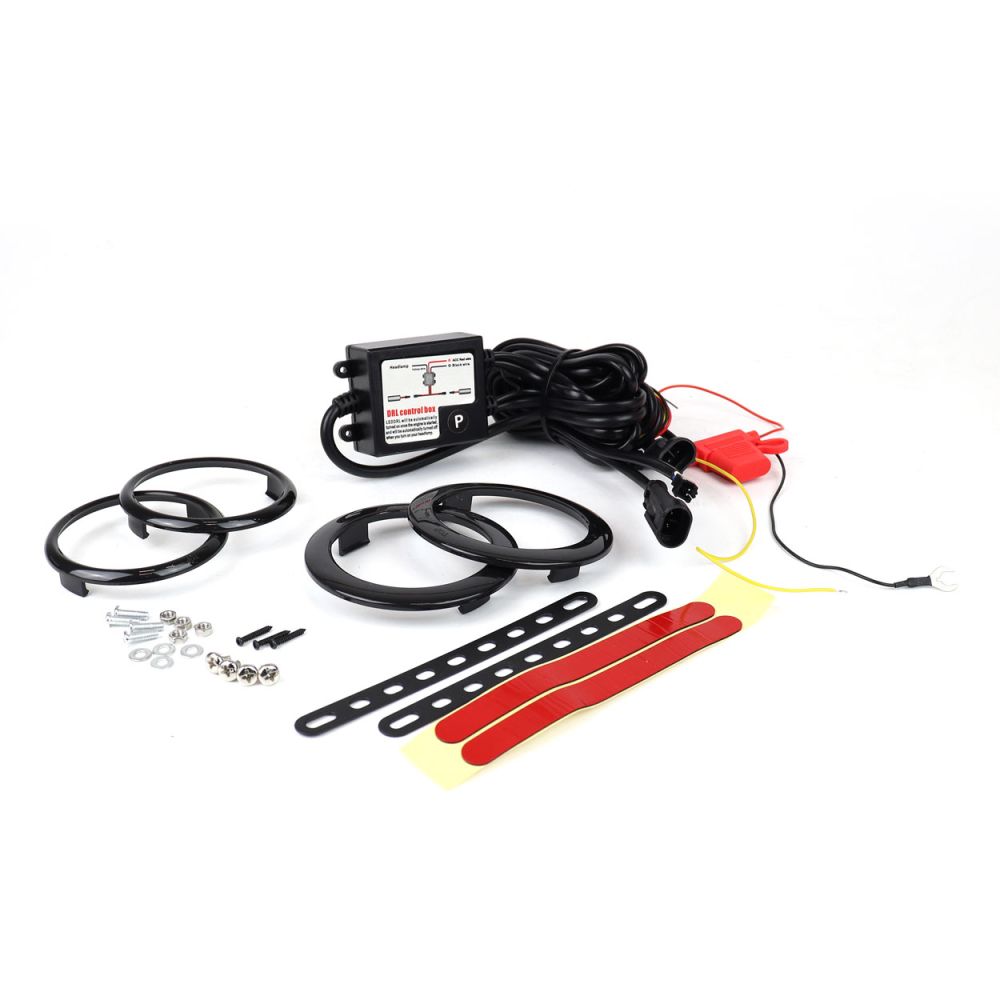 Amio – Στρογγυλά Φώτα Ημέρας DRL LED 12V 800Lm για Αυξημένη Ορατότητα & Ασφάλεια σε Αυτοκίνητο – Σετ 2 Τεμ. (01525/AM)