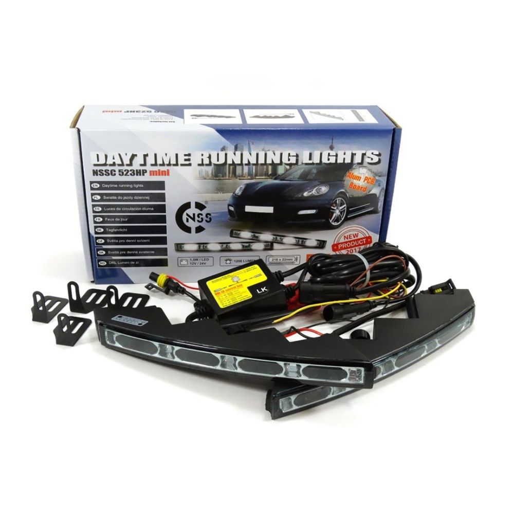 Amio – Φώτα Ημέρας DRL LED 12/24V 1200Lm για Μέγιστη Ορατότητα & Ασφάλεια σε Αυτοκίνητο & Φορτηγό – Σετ 2 Τεμ. (01526/AM)