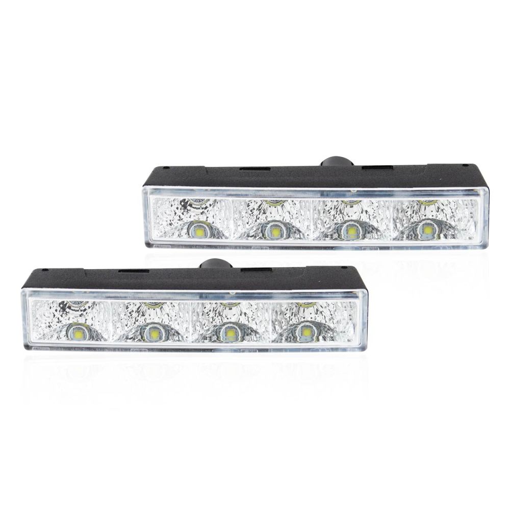 Amio – Φώτα Ημέρας DRL LED 12/24V 800Lm για Ισχυρή Ορατότητα & Ασφάλεια σε Αυτοκίνητο & Φορτηγό – Σετ 2 Τεμ. (01528/AM)