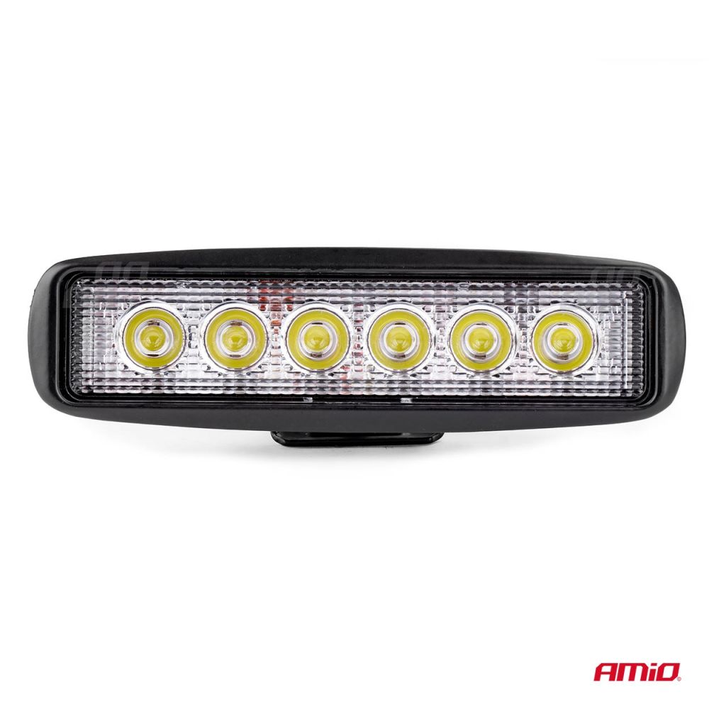 Amio – Προβολέας Εργασίας LED WL01 DAYLINE 9-60V 18W 6000K 6 LED Spot για Ισχυρό Φωτισμό σε Καθημερινή Χρήση – 1 Τεμ. (01612/AM)