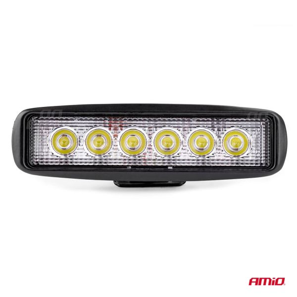 Amio - ΠΡΟΒΟΛΕΑΣ ΕΡΓΑΣΙΑΣ DAYLINE WL01 FLAT 9/60V - 18W - 6000K - 6 LED (ΛΕΥΚΟ/ΨΥΧΡΟ) - 160 Χ 43 Χ 42 mm - 1 ΤΕΜ. (01612/AM)