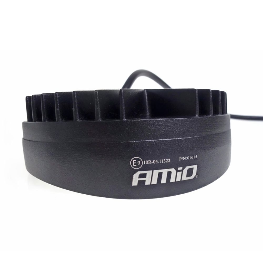 Amio – Προβολέας Εργασίας LED Στρογγυλός AWL04 9-60V 27W 6000K 2200lm 9 LED Spot για Ισχυρό Φωτισμό σε Καθημερινή Χρήση – 1 Τεμ. (01615/AM)