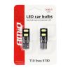 Amio – Λαμπάκια LED T10 W5W 12V 2W 5600K 4xSMD 5730 CANBUS Καρφωτά για Ισχυρό Λευκό Φωτισμό χωρίς Σφάλματα – Σετ 2 Τεμ. (01630/AM)