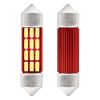 Amio – Λαμπάκια Πλαφονιέρας LED 36mm C5W C10W 12/24V 2W 5600K 12xSMD 4014 CANBUS για Καθαρό Φωτισμό Εσωτερικού – Σετ 2 Τεμ. (01632/AM)