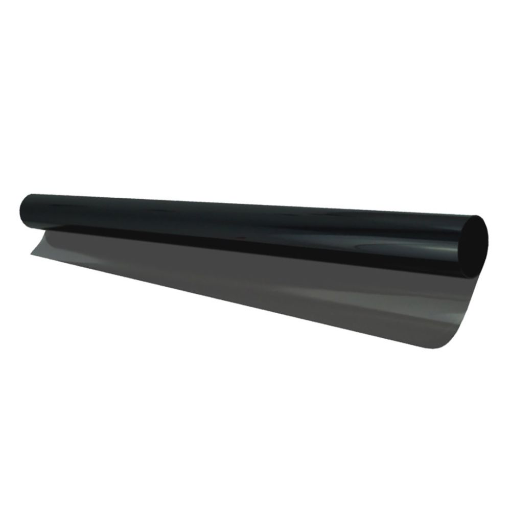 Amio - Αντιηλιακή Μεμβράνη Φιμέ Dark Black 15% 75x300cm Για Μείωση Θερμότητας Και Προστασία Από UV Για Τζάμια Αυτοκινήτου – 1 Τεμ. (01656/AM)
