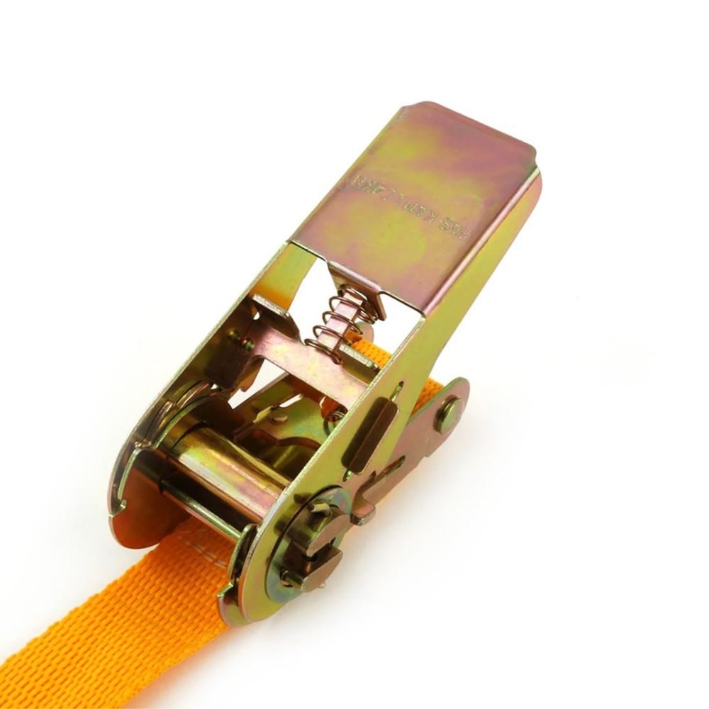 Amio - Ιμάντας Δεσίματος με Καστάνια πλάτους 25mm και μήκους 5m για ασφαλή συγκράτηση φορτίου βάρους έως 500kg με διπλό γάντζο και εύκολη ρύθμιση έντασης - 1 Τεμ. (02028/AM)