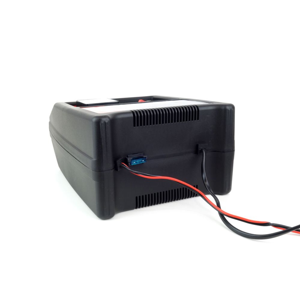 Amio - Φορτιστής Μπαταρίας 12V 8A για γρήγορη φόρτιση μπαταριών 32-90Ah με προστασία και ασφαλή ακροδέκτες για σταθερή και αξιόπιστη χρήση σε απαιτητικές εφαρμογές - 1 Τεμ. (02086/AM)