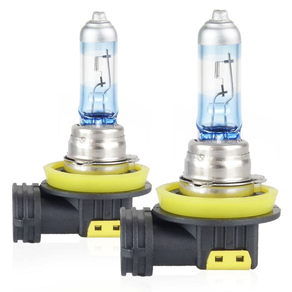 Amio - Λάμπες Αλογόνου H11 12V 55W PGJ19-2 LumiTec Limited με +130% Φωτεινότητα και Δέσμη έως 40m για Μεσαία & Μεγάλη Σκάλα με Λευκό Φως 4300K και UV Protection - 1 Σετ (02105/AM)