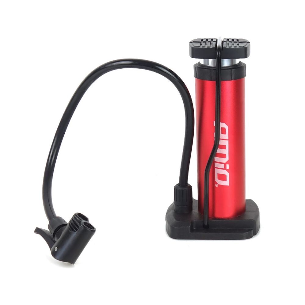 ΠΡΟΣΦΟΡΑ Amio - Τρόμπα Αέρος Ποδιού Αλουμινίου Compact με Διπλή Κεφαλή και Μέγιστη Πίεση 11 Bar για Ποδήλατο, Αυτοκίνητο και Φουσκωτά - 1 Τεμ. (02142/AM)