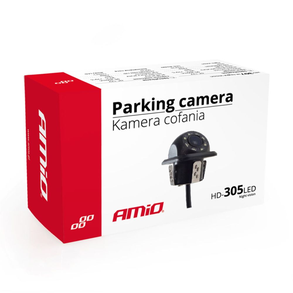 ΠΡΟΣΦΟΡΑ ΚΑΜΕΡΑ ΟΠΙΣΘΟΠΟΡΕΙΑΣ ΜΕ LED NIGHT VISION 18mm HD-305 AMIO - 1 ΤΕΜ.