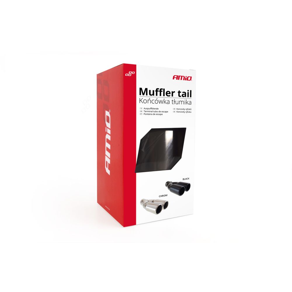 Amio - ΑΚΡΟ ΕΞΑΤΜΙΣΗΣ ΔΙΠΛΗ ΑΠΟΛΗΞΗ ΜΑΥΡΟ 130x215mm Φ35>50mm - 1 τεμ. (02194/AM)