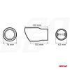 Amio - ΑΚΡΟ (ΜΠΟΥΚΑ) ΕΞΑΤΜΙΣΗΣ MT017 43-62mm (ΜΗΚΟΣ: 130mm) - 1 τεμ. (02348/AM)