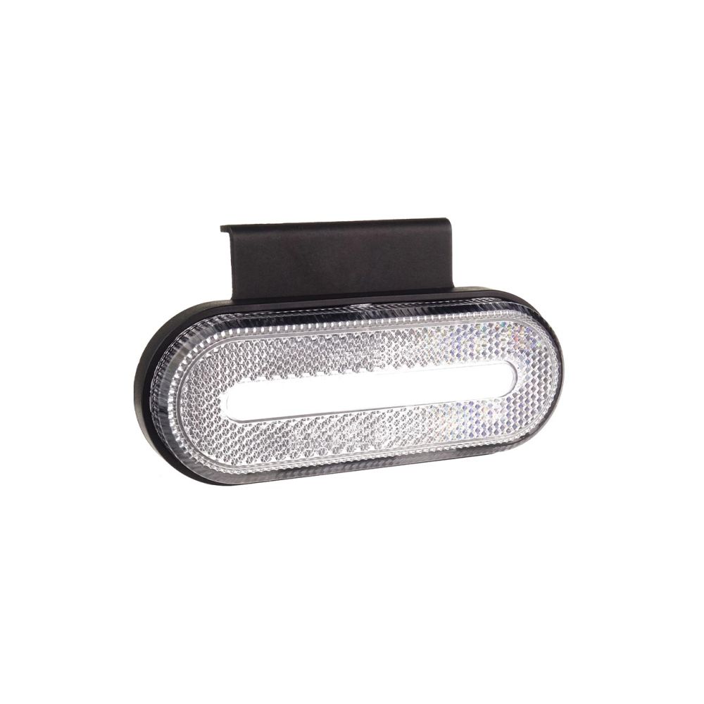 Amio - ΦΩΣ ΟΓΚΟΥ ΦΟΡΤΗΓΟΥ LED ΛΕΥΚΟ ΟΒΑΛ 10-30V 124x49x22mm ΑΔΙΑΒΡΟΧΟ OM-01-W 1ΤΕΜ. (02375/AM)