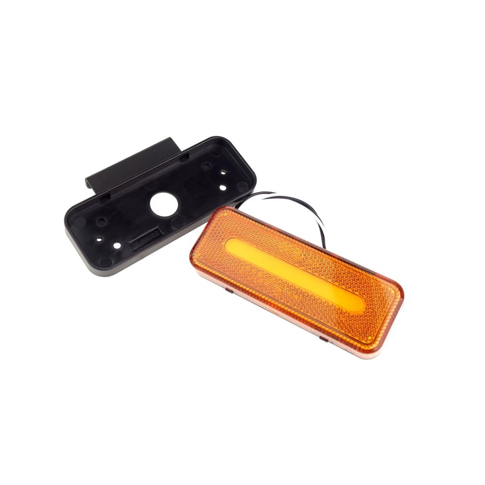 Amio - ΦΩΣ ΟΓΚΟΥ ΦΟΡΤΗΓΟΥ LED ΠΟΡΤΟΚΑΛΙ 10-30V 124x49x22mm ΑΔΙΑΒΡΟΧΟ OM-02-O 1ΤΕΜ. (02376/AM)