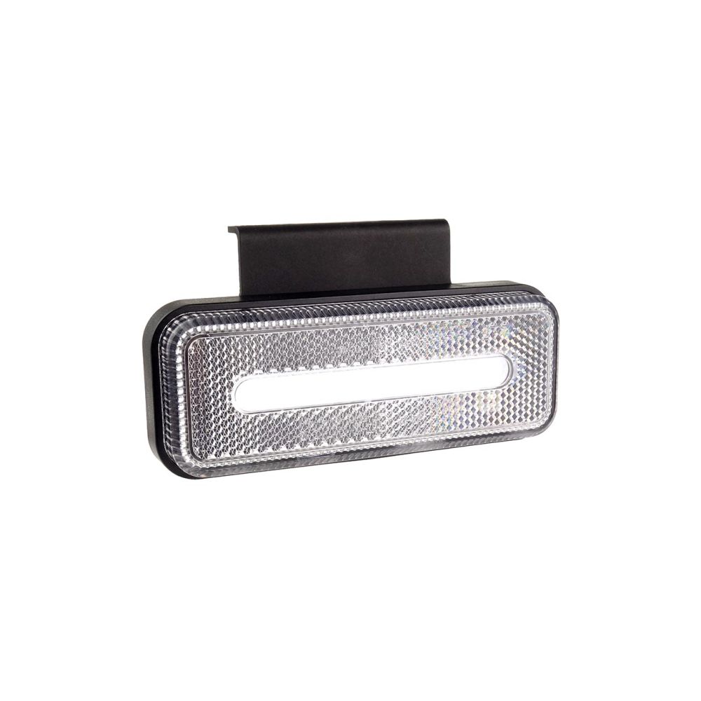 Amio - ΦΩΣ ΟΓΚΟΥ ΦΟΡΤΗΓΟΥ LED ΛΕΥΚΟ 10-30V 124x49x22mm ΑΔΙΑΒΡΟΧΟ OM-02-W 1ΤΕΜ. (02377/AM)