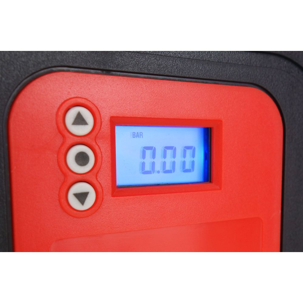 Amio - ΚΟΜΠΡΕΣΕΡ ΑΕΡΑ ΕΛΑΣΤΙΚΩΝ ΨΗΦΙΑΚΟ 12V 150psi 10bar ΜΕ LED ΦΑΚΟ & ΚΑΛΩΔΙΟ 300cm - 1 τεμ. (02380/AM)