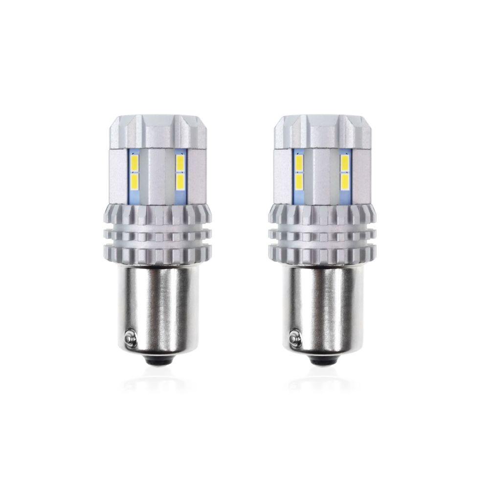 Amio - P21W BA15s 12/24V 22LED SMD ULTRABRIGHT CANBUS ΛΕΥΚΟ 2ΤΕΜ. (02449/AM)