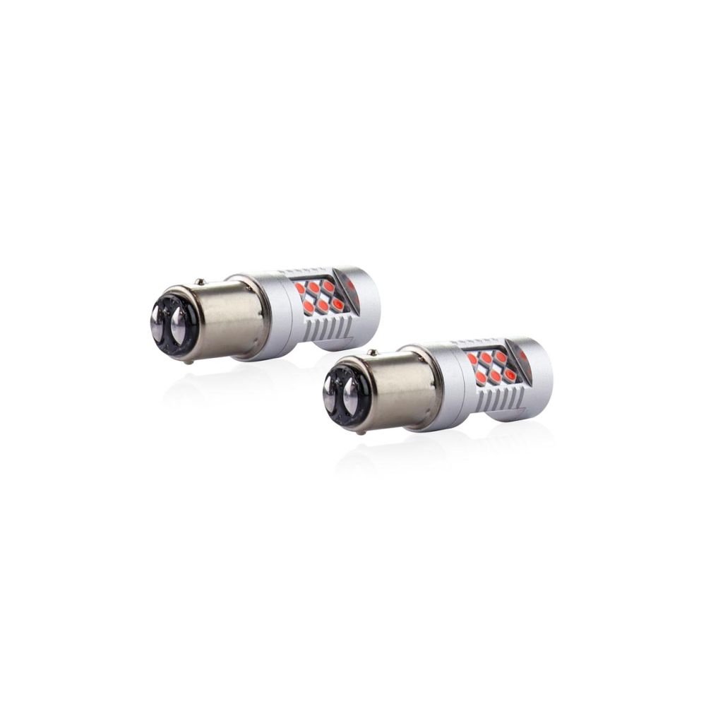 Amio - PR21/5W 12/24V 1,3/1,7W 6.000k LED 24xSMD3030 CAN-BUS ΚΟΚΚΙΝΟ 18x56mm 2ΤΕΜ. (02579/AM)