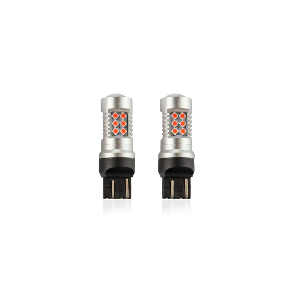 Amio - WR21/5W T20 12/24V 6,2W 5.600K LED 24xSMD3030 CAN-BUS ΚΟΚΚΙΝΟ 18x56mm 2ΤΕΜ. (02581/AM)