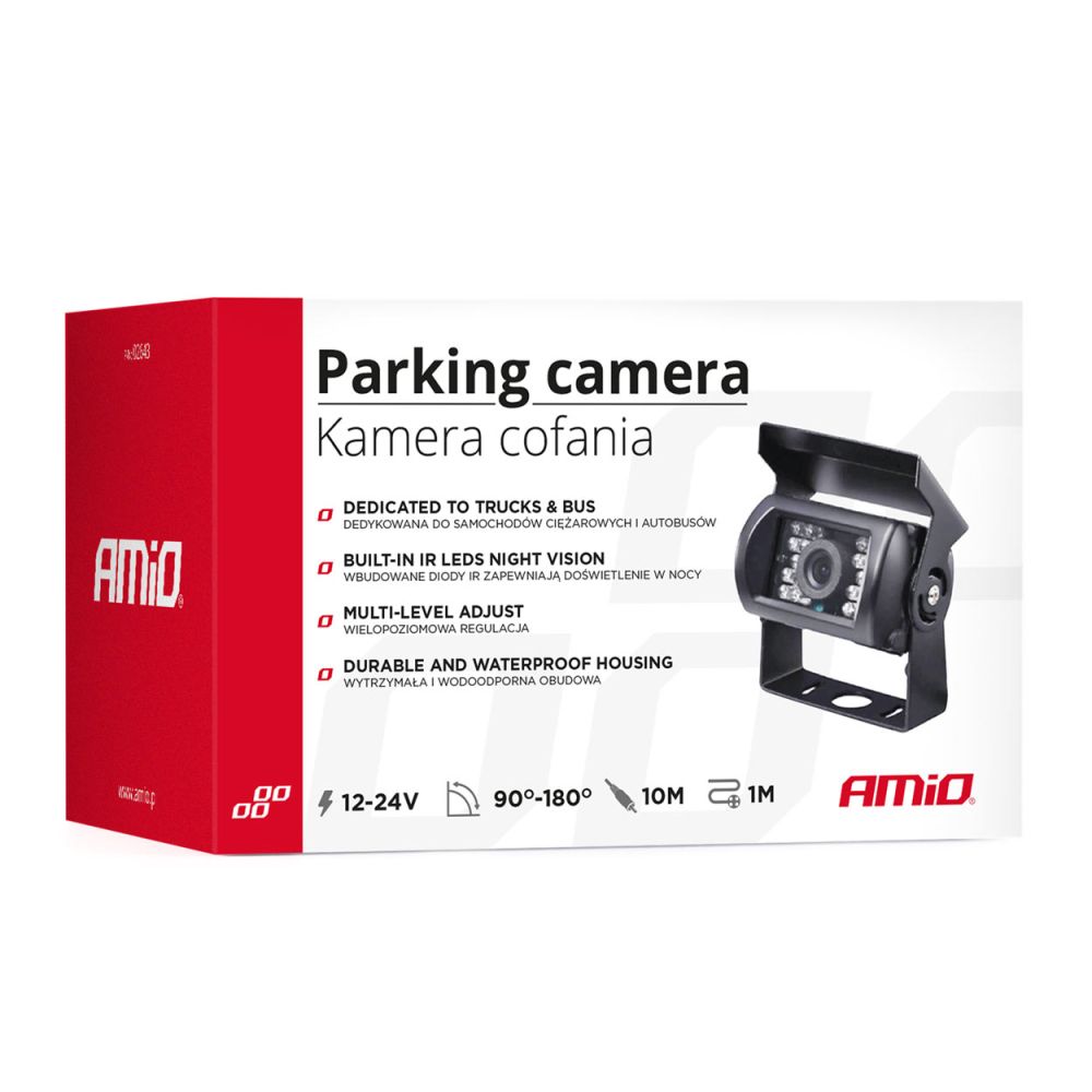 Amio - ΚΑΜΕΡΑ ΟΠΙΣΘΟΠΟΡΕΙΑΣ HD-501 IR NIGHT VISION ΜΕ ΜΕΤΑΛΛΙΚΗ ΒΑΣΗ - 1 τεμ. (02643/AM)