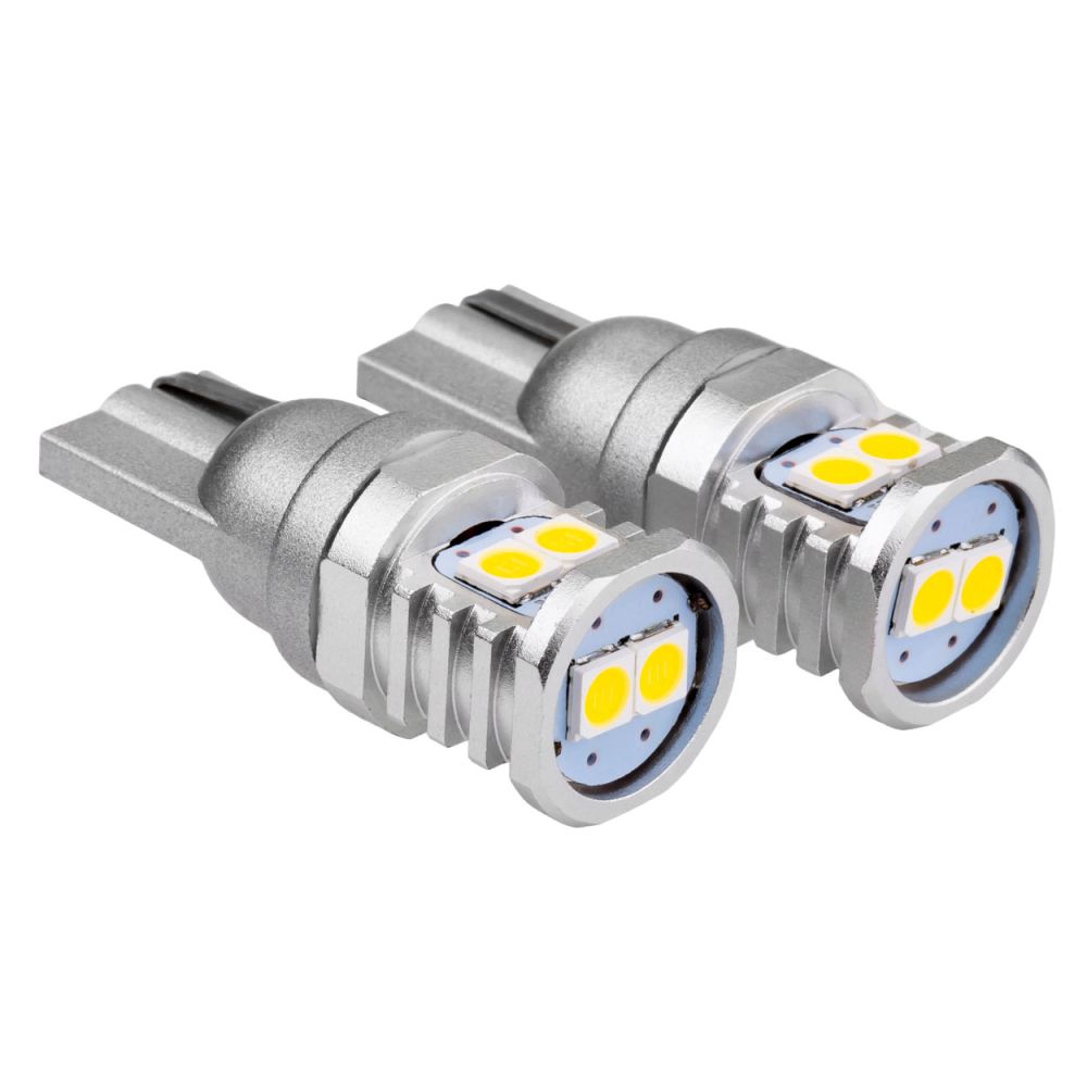 Amio - T10 W5W/W10W 12/24V W2,1x9,5d 6SMDx3030 ΛΕΥΚΟ (ΚΑΡΦΩΤΟ - CAN-BUS) 2ΤΕΜ. (02801/AM)