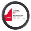 Amio - ΚΑΛΥΜΜΑ ΤΙΜΟΝΙΟΥ SWC-38 M 37-39cm ΣΕ ΜΑΥΡΟ CARBON ΧΡΩΜΑ ΜΕ ΚΟΚΚΙΝΗ ΡΑΦΗ - 1 ΤΕΜ. (02811/AM)