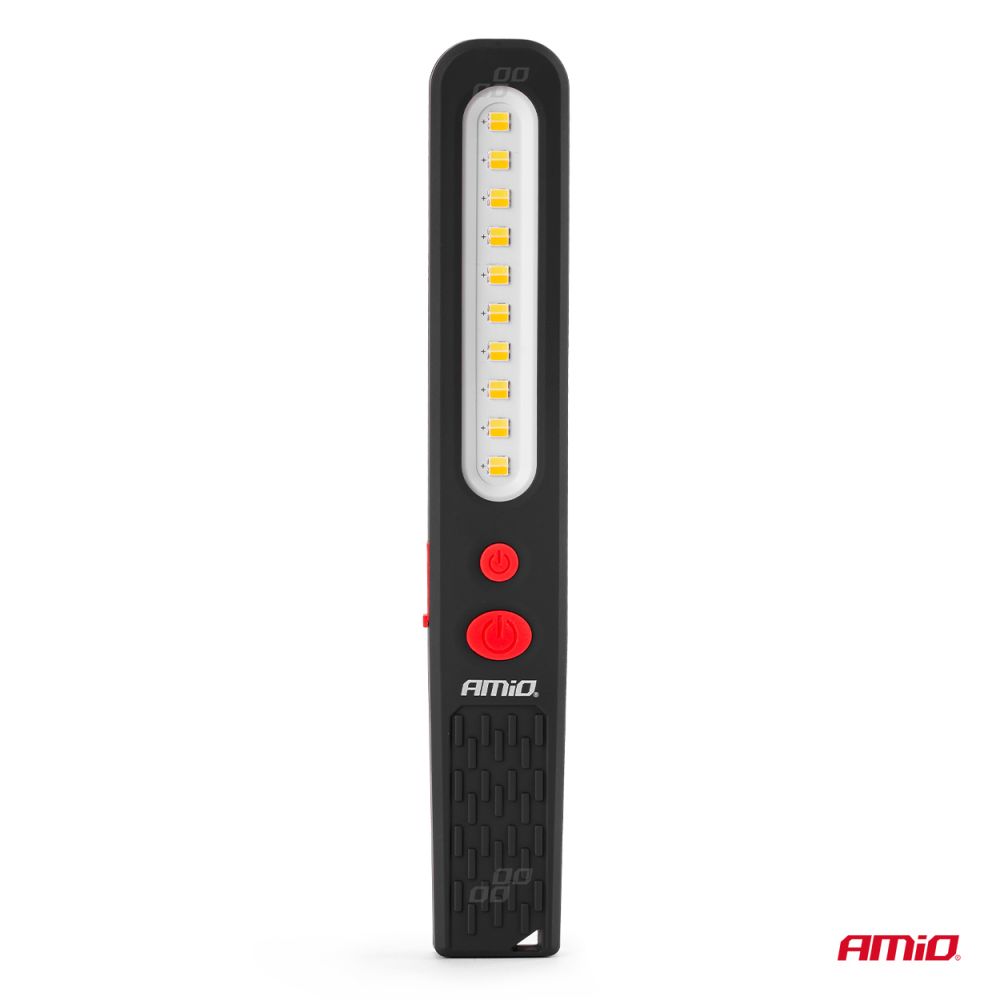 Amio - ΦΑΚΟΣ ΕΡΓΑΣΙΑΣ ΧΕΙΡΟΣ ΜΕ ΜΑΓΝΗΤΗ MICRO USB SMD LED 1200mAh 37x16x241mm - 1 ΤΕΜ. (02819/AM)