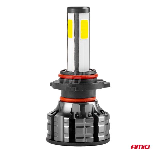 Amio - Λάμπες LED HB4 9006 τύπου 4Size Series τάση λειτουργίας 12/24V απόδοσης 38W για Επιβατικά Αυτοκίνητα και Φορτηγά - 2 τεμ. (02847/AM)