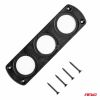 Amio - ΠΑΝΕΛ ΤΡΙΠΛΟ ΓΙΑ ΠΡΙΖΕΣ ΜΑΥΡΟ MOD-13 151x43x4,5 mm ΔΙΑΜΕΤΡΟ ΤΡΥΠΑΣ: 3cm (02864/AM)