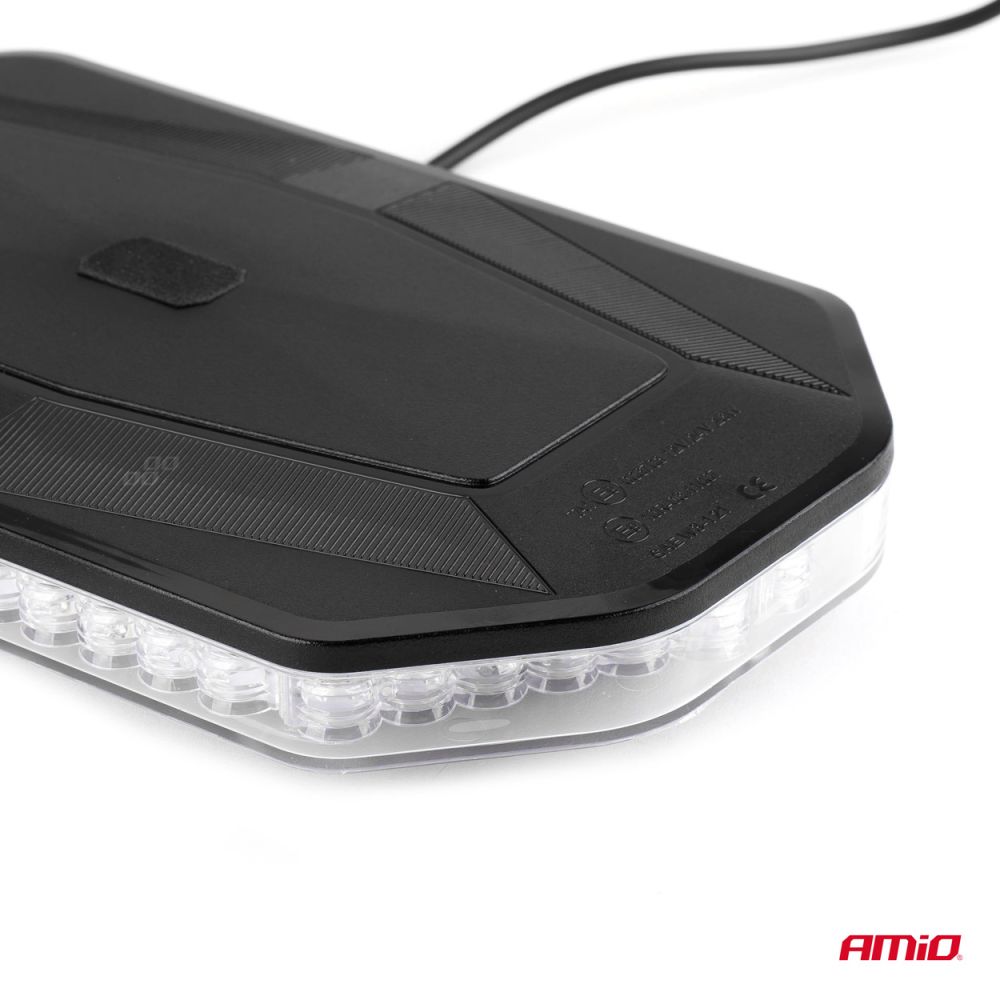 Amio - ΦΑΡΟΣ/ΜΠΑΡΑ 12>24V 48SMD LED ΠΟΡΤΟΚΑΛΙ ΜΕ ΦΙΣ ΑΝΑΠΤΗΡΑ & ΜΑΓΝΗΤΙΚΗ ΒΑΣΗ 293x171x46mm​ -1 ΤΕΜ. (02920/AM)