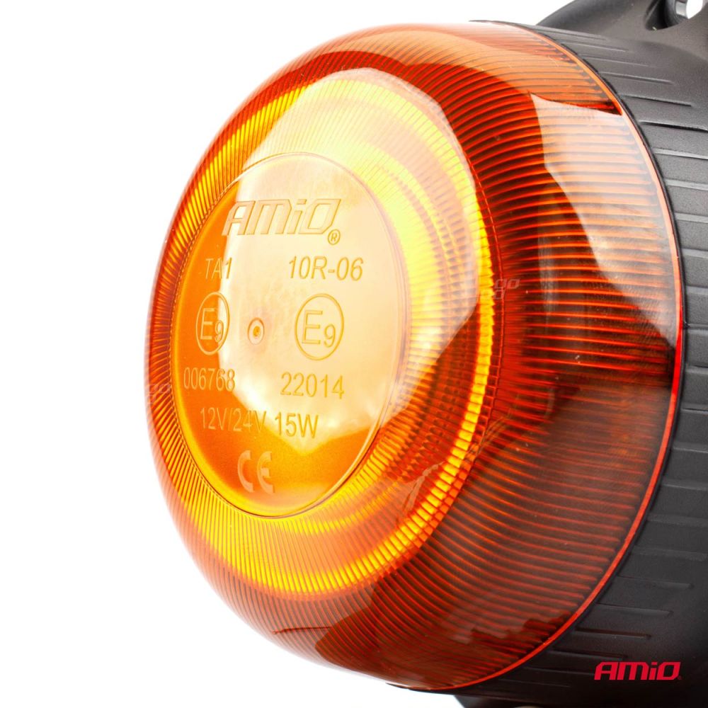 Amio - ΦΑΡΟΣ LED MINI FLAT 12/24V 18SMD IP56 ΠΟΡΤΟΚΑΛΙ ΒΙΔΩΤΟΣ 113x47mm -1 ΤΕΜ. (02927/AM)
