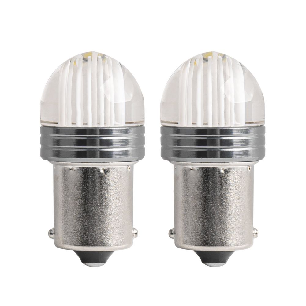Amio - ΛΑΜΠΑΚΙΑ LED P21W 12V 6.000K 500lm 9SMD x 2835 ΜΟΝΟΠΟΛΙΚΑ - 2ΤΕΜ. (02953/AM)