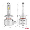 Amio - ΛΑΜΠΕΣ LED H7/H18 10-16V 72W 6.500K 7920lm CANBUS (ΑΝΕΜΙΣΤΗΡΑΚΙ) X2 SERIES - 2ΤΕΜ. (02973/AM)