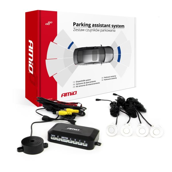 Amio -Αισθητήρας Παρκαρίσματος AMiO PS Visible 22mm Λευκός– 1 τεμ. (02991/AM)