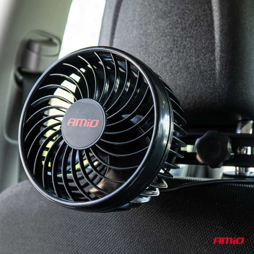 Amio - ΑΝΕΜΙΣΤΗΡΑΣ 12V 4,5'' (12,2cm) ΜΕ ΦΙΣ ΑΝΑΠΤΗΡΑ 2 ΤΑΧΥΤΗΤΩΝ & ΣΤΗΡΙΞΗ ΣΤΟ ΠΡΟΣΚΕΦΑΛΟ PRO SERIES - 1 TEM. (03007/AM)