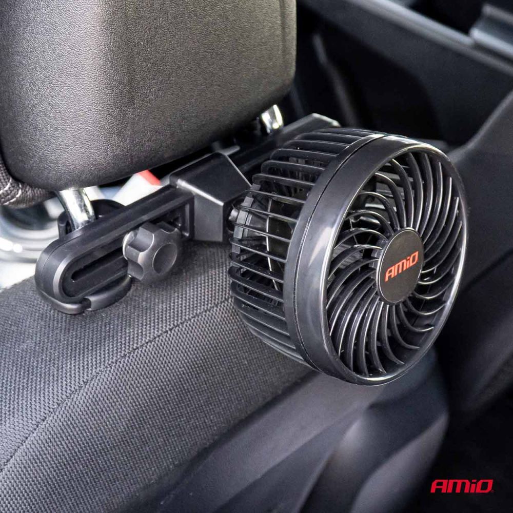 Amio - ΑΝΕΜΙΣΤΗΡΑΣ 12V 4,5'' (12,2cm) ΜΕ ΦΙΣ ΑΝΑΠΤΗΡΑ 2 ΤΑΧΥΤΗΤΩΝ & ΣΤΗΡΙΞΗ ΣΤΟ ΠΡΟΣΚΕΦΑΛΟ PRO SERIES - 1 TEM. (03007/AM)