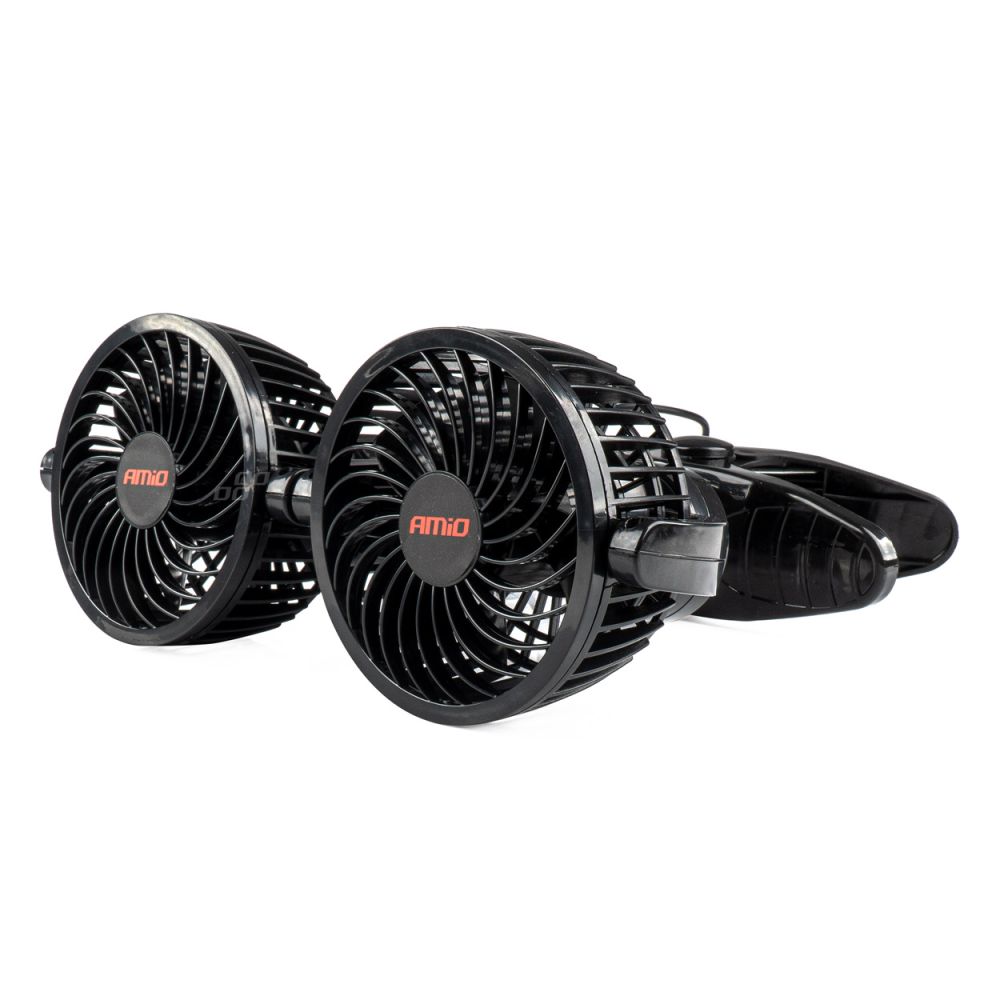 Amio - ΑΝΕΜΙΣΤΗΡΑΣ ΔΙΠΛΟΣ 12V 2χ4''(10,8cm) ΜΕ ΦΙΣ ΑΝΑΠΤΗΡΑ/2 ΤΑΧΥΤΗΤΩΝ/ ΜΕ ΜΑΝΤΑΛΑΚΙ PRO SERIES - 1 TEM. (03012/AM)